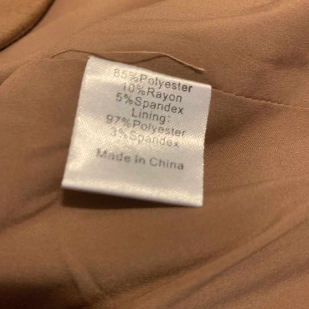 TUCKERNUCK Womens Camel Emerson Coat Dress XXL Career Office Minimalist Preppy - Picture 13 of 16